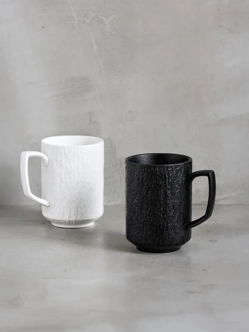 Simple ceramic mug frosted home couple cup office restaurant coffee cup Tea cup large capacity retro Mug-Letifly Lights and Decor