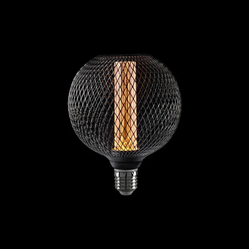 Nordic Simple Wrought Iron Mesh Cover Lamp Metal Cage Dining Bar Counter Light Luxury RN Light Pillar E27 Home Room Decor Indoor-Letifly Lights and Decor