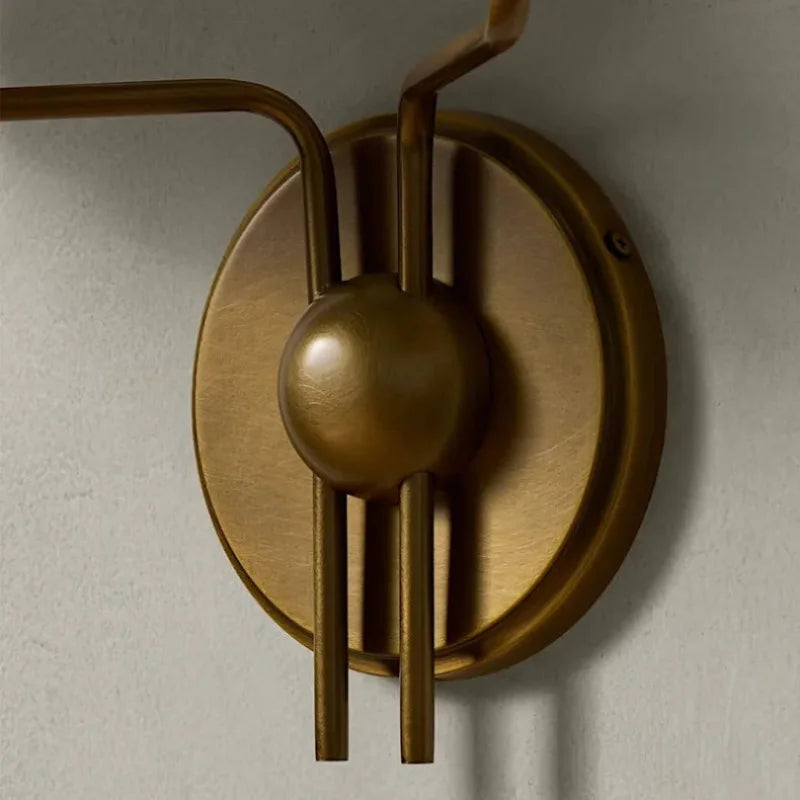 American Retro Medieval Wall Lamp LED E14 Minimalist Designer Wall Mounted Bedroom Bedside Living Room Aisle Background Corridor-Letifly Lights and Decor