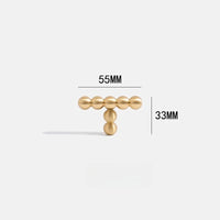 Tinhob Solid Brass Small Round Ball Handle Cabinet Wardrobe Drawer Knobs/ Shoe Cabinets for Drawers Kitchen Handles Accessories-Letifly Lights and Decor