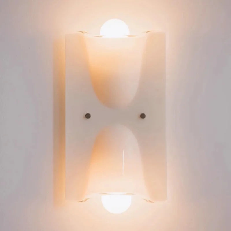 Modern Wall Sconce Curved Design LED Light Single Double Head Ambient Lighting