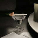 Japanese Low-foot Martini Glass Kimura Exquisite Cocktail Glass Martini Glass Creative Triangular Wine Glass-Letifly Lights and Decor