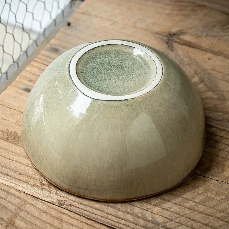 2pcs bowls Japanese 5.5-Inch ceramic breakfast bowl thickened irregular kiln salad bowl-Letifly Lights and Decor
