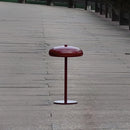 Rechargeable LED table lamp with touch dimmer portable bedside night light dome design