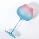 Elysian Gradient Goblet pink blue crystal wine glass frosted clear