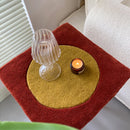 Handmade Colorful Tufting Seat Cushion Soft Square Chair Sofa Pad Hanging Wall Decoration Tapestry Home Office Warm Decor-Letifly Lights and Decor