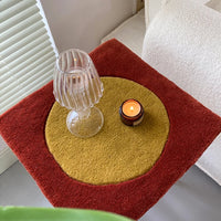 Handmade Colorful Tufting Seat Cushion Soft Square Chair Sofa Pad Hanging Wall Decoration Tapestry Home Office Warm Decor-Letifly Lights and Decor