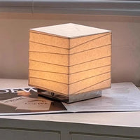 Nordic Minimalist Wabi Sabi Rice Paper Table Lamp Living Room Bedroom Home Decor Indoor Lighting Study Bedside Reading Light-Letifly Lights and Decor