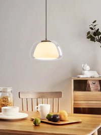 Danish Jelly Glass Lustre Pendant Lights Modern Simple Bedroom Bedside Hanging Lamp Living Room Glass Dining Room Home Decor-Letifly Lights and Decor