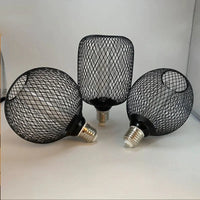 Nordic Simple Wrought Iron Mesh Cover Lamp Metal Cage Dining Bar Counter Light Luxury RN Light Pillar E27 Home Room Decor Indoor-Letifly Lights and Decor
