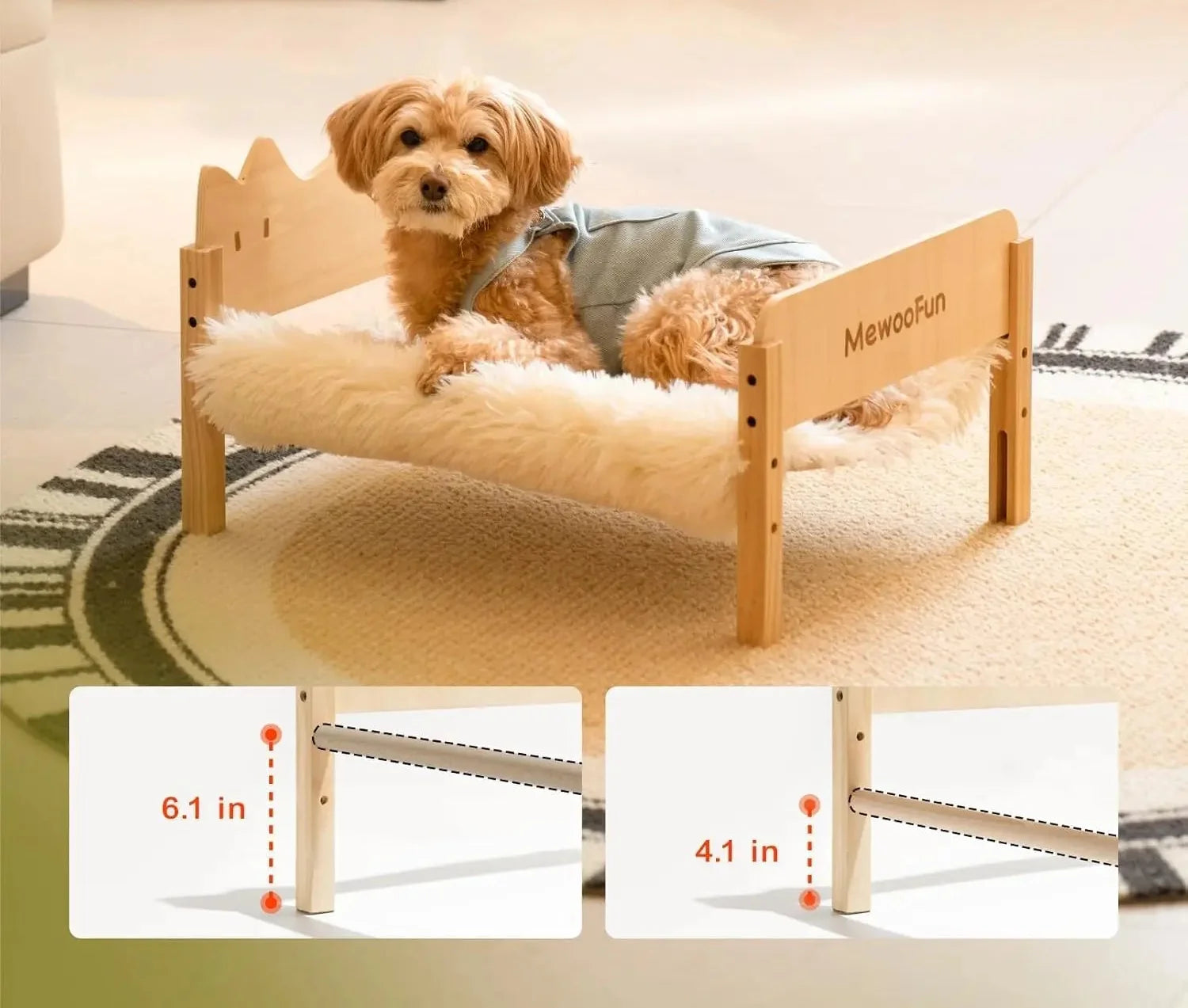 Woodland Cat & Dog Lounge Bed-Letifly Lights and Decor