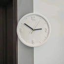 Ins Quiet Wall Clock 8inch Non-Ticking Punch-Free Corner Wall Clock Wall Decor Bedroom Technology Luxury Art Home Decoration-Letifly Lights and Decor