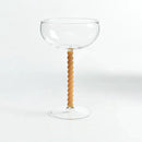 200ml Elegant Champagne Coupes Yellow Amber Green Purple Black Beaded Stem Glass Goblet Cocktail Glass Cup Beverage Drinkware-Letifly Lights and Decor