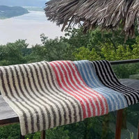Tufting Stripe Bathrooom Mat Bedroom Rug Soft Fluffy Geometric Bathmat Bedside Carpet Floor Anti Slip Pad Home Decor 40x70cm-Letifly Lights and Decor