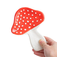 Cartoon Mushroom Spoon Holder,Restaurant Soup Spoon Chopstick Holder, Easy To Clean Ceramic Kitchen Holder-Letifly Lights and Decor