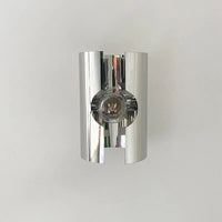 Letifly Lights & Decor - Chrome Nebula Sconce - Modern Chrome Wall Sconce Glass Orb Bauhaus Style Ambient Lighting