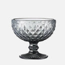 1 PC Vintage Embossed Solid Colored Goblet 300ml 10oz Glasses Goblets Stemware Ice Cream Dessert Cocktail Glass Cup Table Decor-Letifly Lights and Decor
