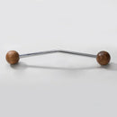 Furniture Hardware Nordic Art Handle/walnut Wood+Brass Handles and Knobs Drawer Pulls Kitchen Cabinet Knobs-Letifly Lights and Decor