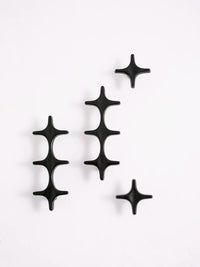 Letifly Lights & Decor - Crossbeam Brass Knobs - Sculptural Brass Cabinet Knobs Cross Shape Antique Gold Black Polished Chrome Hardware