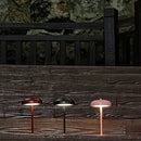 Rechargeable LED table lamp with touch dimmer portable bedside night light dome design