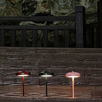 Rechargeable LED table lamp with touch dimmer portable bedside night light dome design