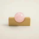 New Light Luxury Cabinet Door Handle High End Brass Wardrobe Handle Natural Crystal Ball Shoe Cabinet Drawer Long Handle-Letifly Lights and Decor