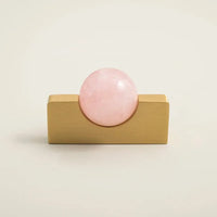 New Light Luxury Cabinet Door Handle High End Brass Wardrobe Handle Natural Crystal Ball Shoe Cabinet Drawer Long Handle-Letifly Lights and Decor