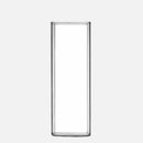 Square glass cup clear cold drink minimalist modern durable tumbler