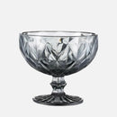 1 PC Vintage Embossed Solid Colored Goblet 300ml 10oz Glasses Goblets Stemware Ice Cream Dessert Cocktail Glass Cup Table Decor-Letifly Lights and Decor