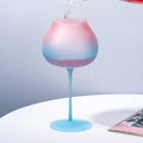 Elysian Gradient Goblet pink blue crystal wine glass frosted clear