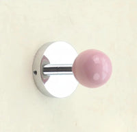 Ceramic Ball Wall Mounted Hook Towel Hooks For Bathroom Clothes Coat Hanger Punch/No Punch Dual Purpose Bedroom Door Hooks Diy-Letifly Lights and Decor