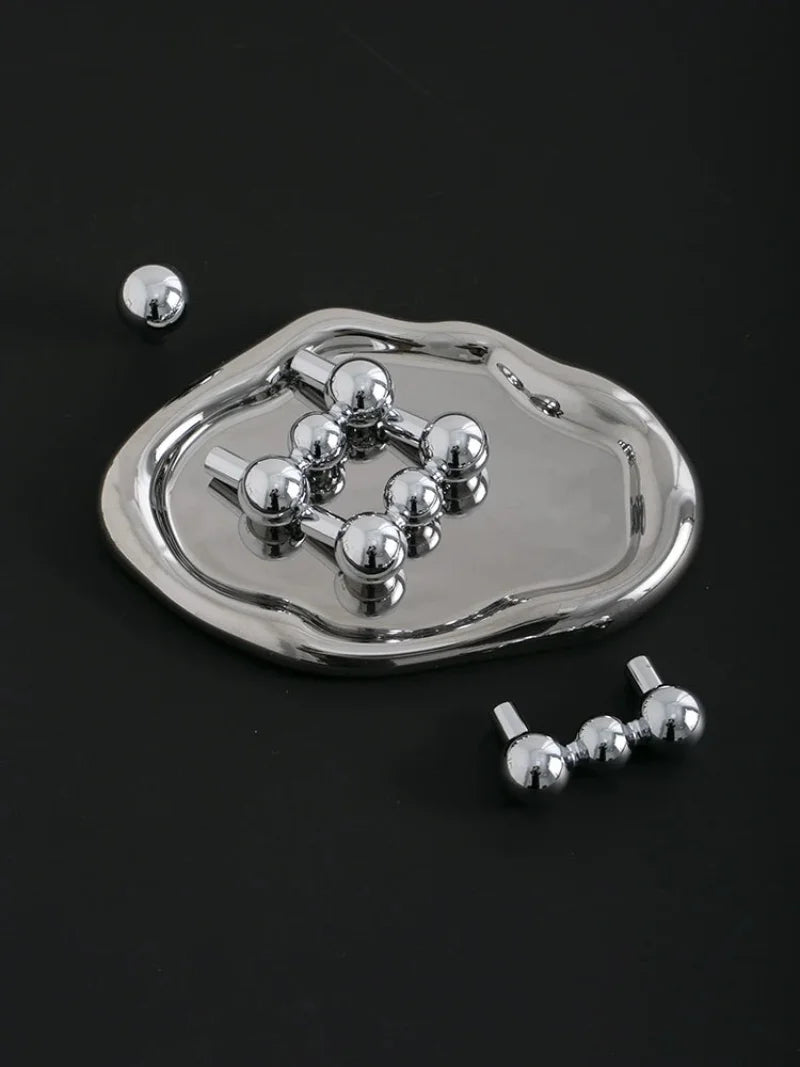 Furniture Handles Bedroom Brass French Silver Wardrobe Door Handle Cabinet Door Shoe Cabinet Drawer Kitchen Brass Small Handles-Letifly Lights and Decor