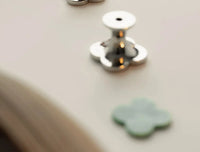 Letifly Lights & Decor - Clover Brass Cabinet Knob - Four-lobed clover-shaped brass cabinet knob with polished metallic finish