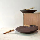 Palo Santo ceramic holder matte sculpted modern incense tray minimalist for smudge stick sage bundles
