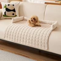 Pet Bed Quilted Plush Sleeping Mat with Bolstered Edges Soft Indoor Pet Lounger for Cats and Small Dogs - Letifly Lights and Decor