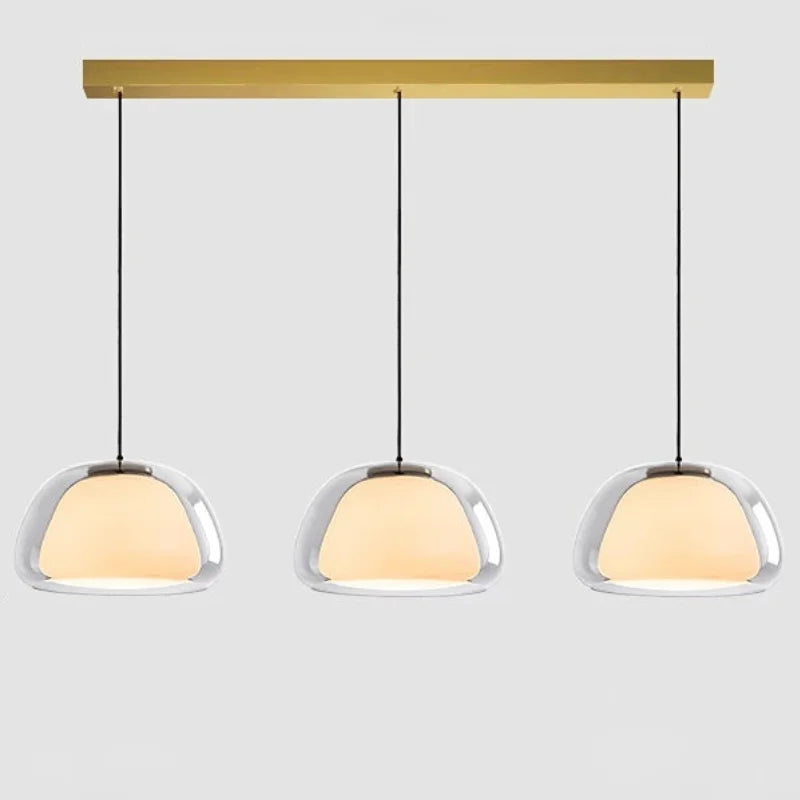 Danish Jelly Glass Lustre Pendant Lights Modern Simple Bedroom Bedside Hanging Lamp Living Room Glass Dining Room Home Decor-Letifly Lights and Decor