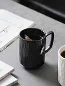 Simple ceramic mug frosted home couple cup office restaurant coffee cup Tea cup large capacity retro Mug-Letifly Lights and Decor