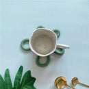 wave silicone heat resistant coaster non-slip pot holder modern kitchen mat