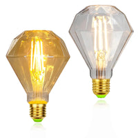 Vintage Edison Led Bulb G95 Dimaond 4W Led Filament 2700Kelvin Warmth Glow Specialty Decorative Light Bulb 110V 220V-Letifly Lights and Decor