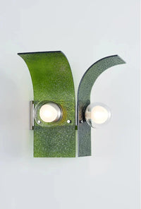 Letifly Lights & Decor - Verdant Curve Wall Sconce - Textured Glass Wall Sconce Curved Design Mid Century Modern Ambient Lighting