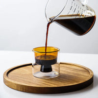 Heat Resistant High Borosilie Glass Double Layered Coffee Tea Cup Ins Sle Wine Glass Tasting Cup Water Cup AroN Colored-Letifly Lights and Decor