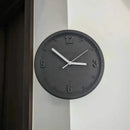 Ins Quiet Wall Clock 8inch Non-Ticking Punch-Free Corner Wall Clock Wall Decor Bedroom Technology Luxury Art Home Decoration-Letifly Lights and Decor