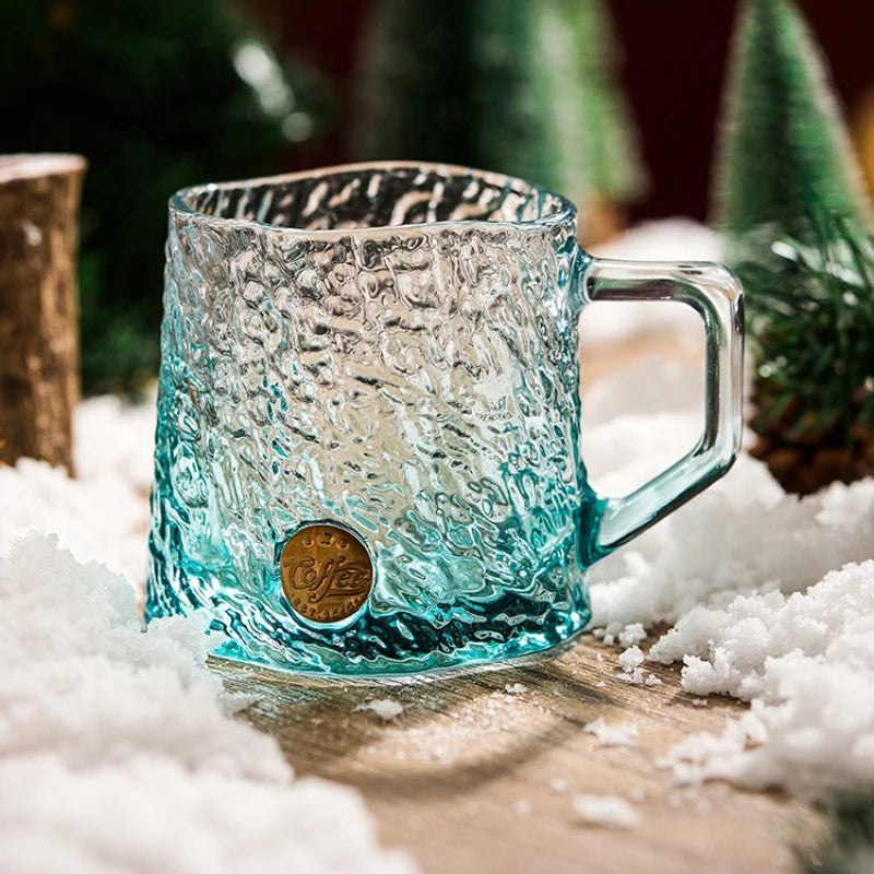 Glacier Ripple Glass Mug