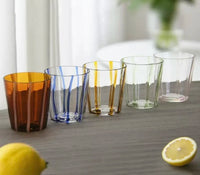 Colorful Brushed Heat-resistant Glass Cup ins style creative coffee cup retro juice cup couple home water cup-Letifly Lights and Decor