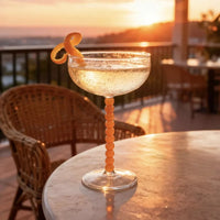 200ml Elegant Champagne Coupes Yellow Amber Green Purple Black Beaded Stem Glass Goblet Cocktail Glass Cup Beverage Drinkware-Letifly Lights and Decor