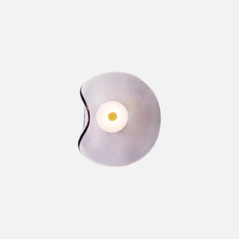 Halo Shade Sconce Japanese Retro Irregular Shape Glass Wall Lights Modern Nordic Bedroom Living Room Board Wall Lamp Entrance Lighting Home Decor LED