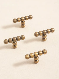 Tinhob Solid Brass Small Round Ball Handle Cabinet Wardrobe Drawer Knobs/ Shoe Cabinets for Drawers Kitchen Handles Accessories-Letifly Lights and Decor