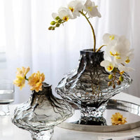Luxury Nordic Minimalist Style Frosting Glass Vase Classic Home Living Room Decoration Stand For Flowers Decorative Vases Modern-Letifly Lights and Decor