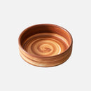 Terracotta ceramic dessert dish swirl glaze small snack bowl modern rustic tableware fruit dessert bowl