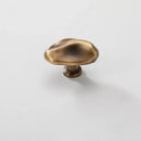 Letifly Lights & Decor - Molten Pebble Cabinet Knob - Sculptural Metal Cabinet Hardware in Brass Chrome and Satin Nickel